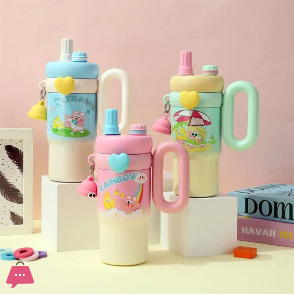 Vacuum Cup Cartoon Large Capacity Insulated Cup 316 Stainless Steel 850ml