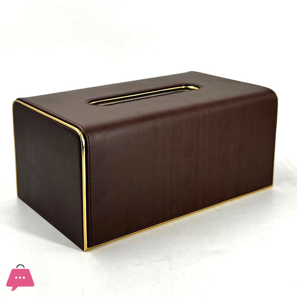 1 Leather Tissue Box, Rectangular Tissue Box