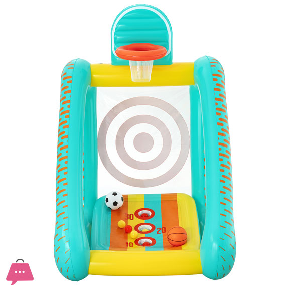 3 in 1 Throwing Game Bullseye 127 x 109 x 178 cm - 52813