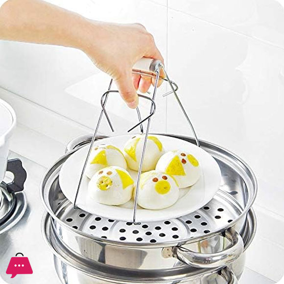 304 Stainless Steel Lifting Plate Clip Anti Scalding Bowl Taking Device Kitchen Gripper