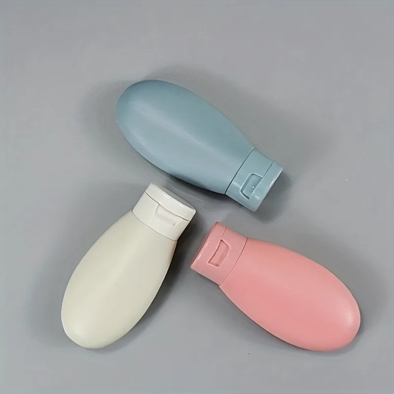 3pcs Set Travel Refillable Cosmetic Containers 60ML Travel Bottles Mini Squeeze Bottles