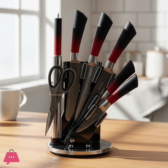 BASS 8-Piece Knife Set Creative Kitchen Experience – Modern Kitchen Essentials
