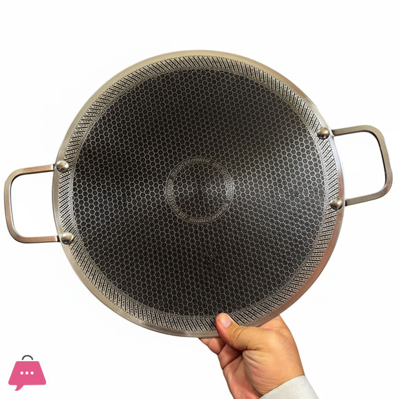 Best Quality Honey Comb Laser Tawa Stainless steel Tawa - Griddle Pan - 38CM-15 Inch