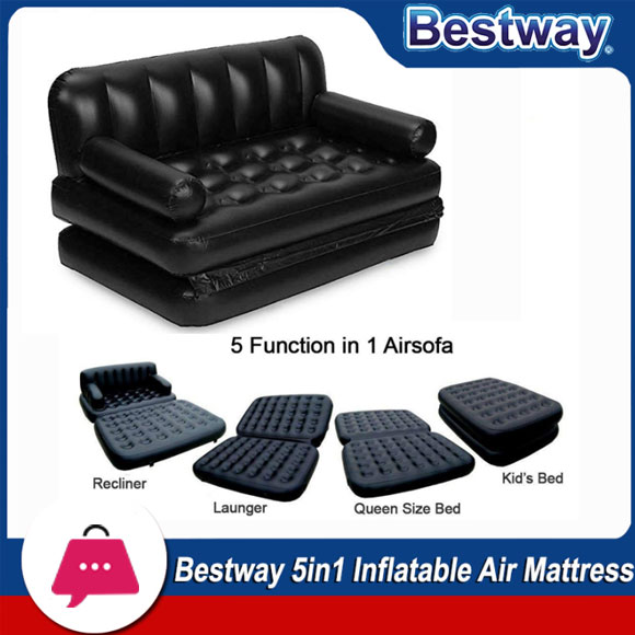 Bestway 5 in 1 Sofa Cum Bed Inflatable Sofa Air Bed Couch - 75054