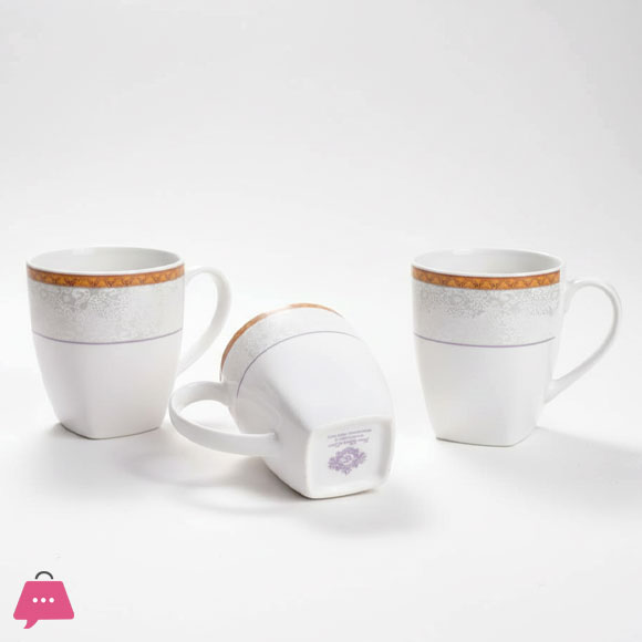 BONE SQUARE MUG PACK OF 6