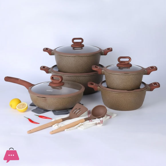 Donnor 15-Pcs Non-Stick Cookware Set