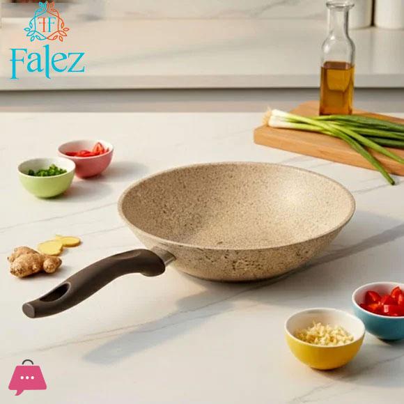 Falez Granite Wok 28cm – Non-Stick Turkish