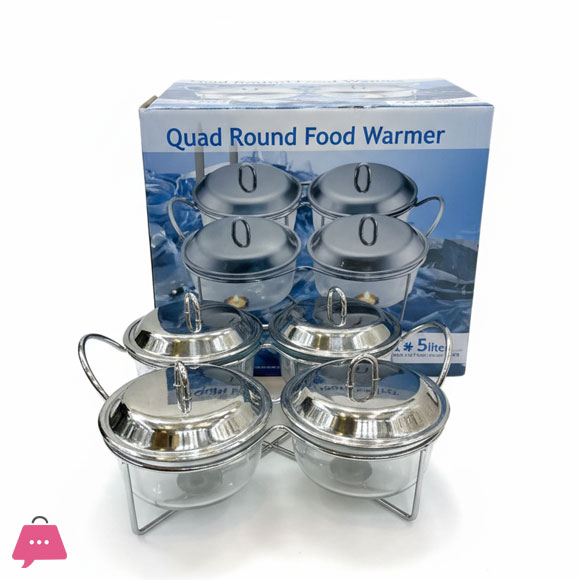 Food Warmer with Glass Dish 4 x 1.5 Liter K710