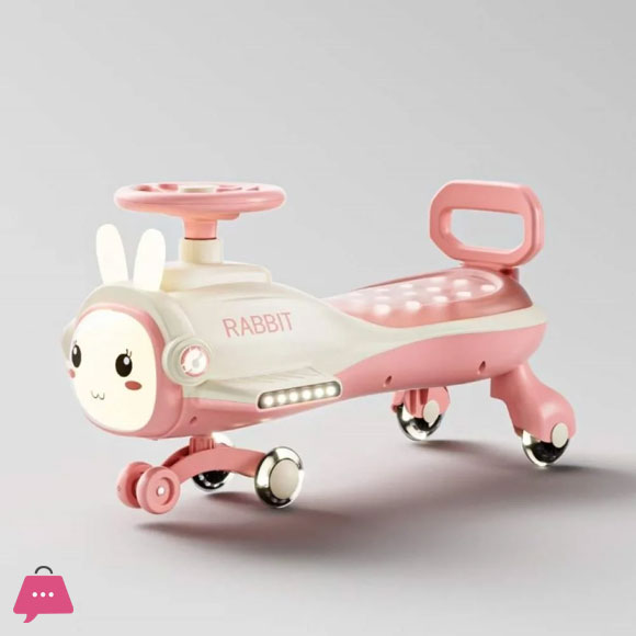 Rabbit-Themed Rotating Childrens Car – Rabbit Fun Ride