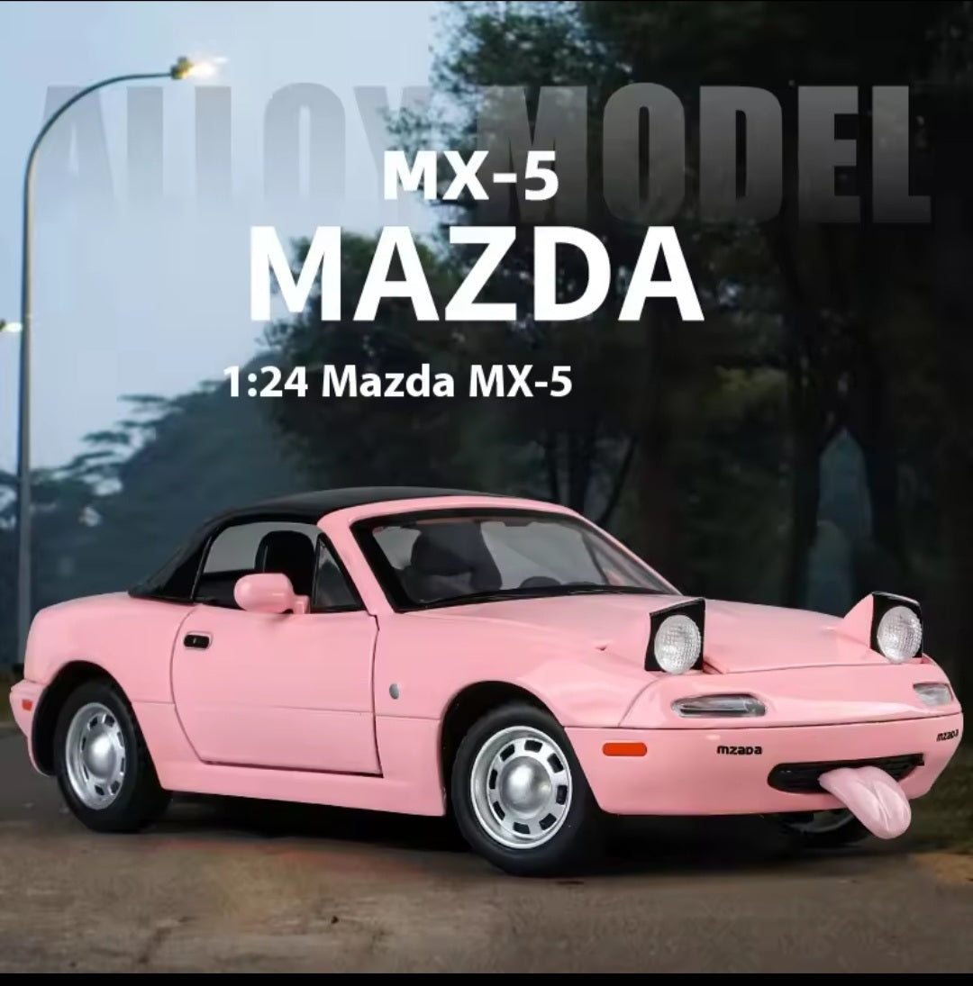 1:24 Mazda MX5 Miniature Alloy Metal Diecast MX-5 Toy Car Model Sound
