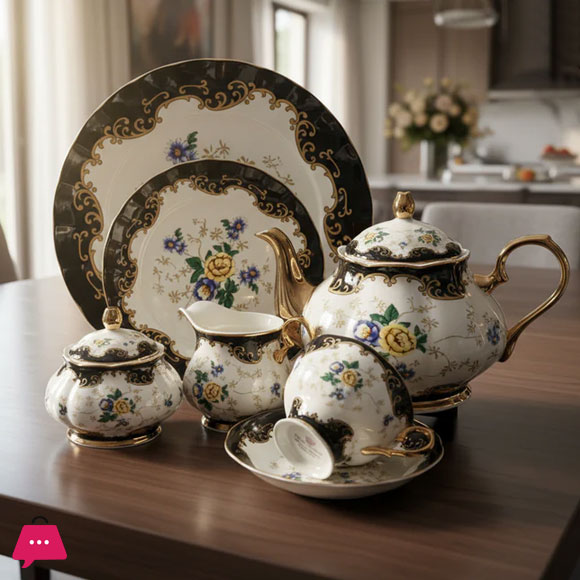 Royal Albert Style Tea Set – Design - A01-F