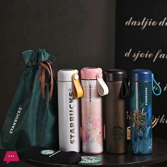 Starbucks Genuine Thermos Tumbler with Handle Easy to Carry Hot and Cold Tumbler 500ml