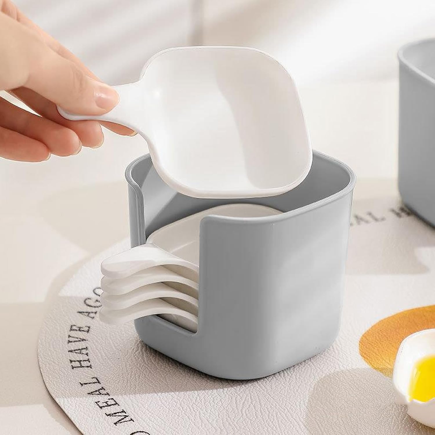 Dipping Dishes Set, Portable Dipping Sauce Plate and Holder, Dipping Bowls