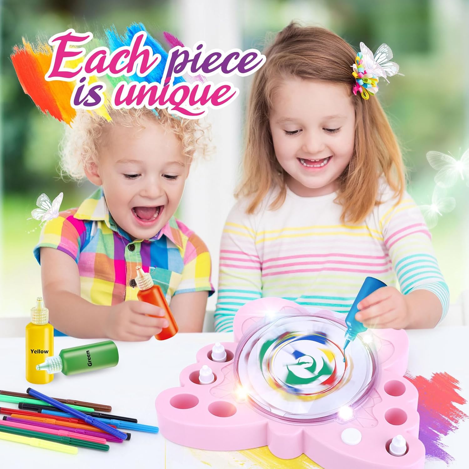 Paint Spin Art Machine Kit for Girls & Boys, Arts & Crafts for Kids