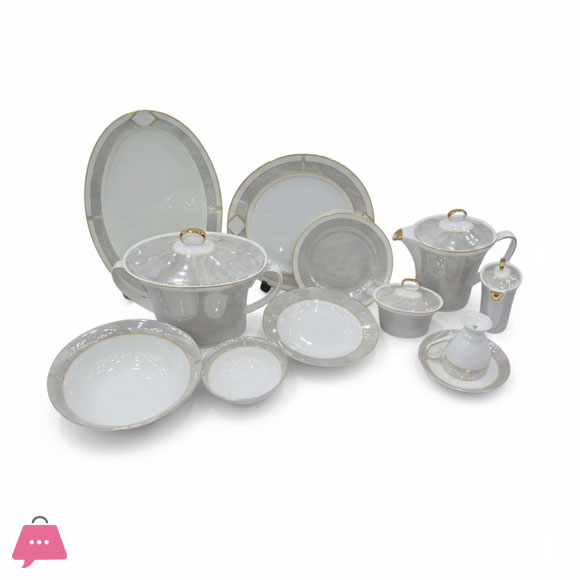Luxury Dinner Set – 8 Person Serving Premium Elegant Tableware - 61 PCS