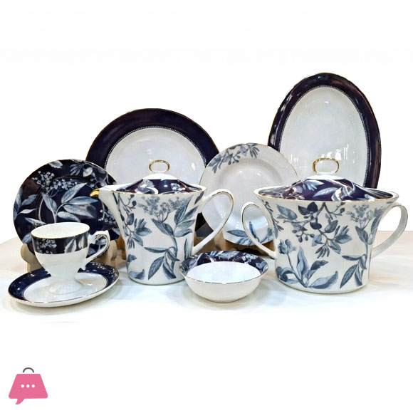 Luxury Dinner Set – 8 Person Serving Premium Elegant Tableware - 61 PCS