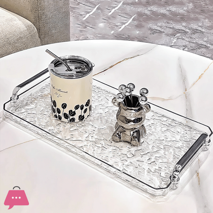Luxury Serving Tea Tray Trinket Tableware Plate Tea Tray
