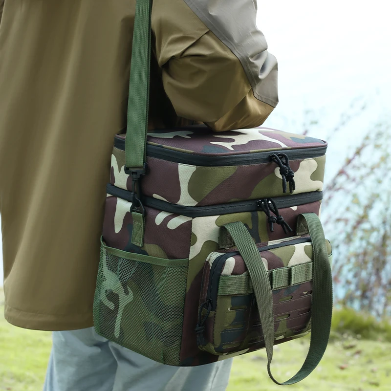 Tactical Thermal Cooler Bag Outdoor Insulated Lunch Box Work Leakproof Insulated Durable Lunch Bag for Meal Camping Picnic