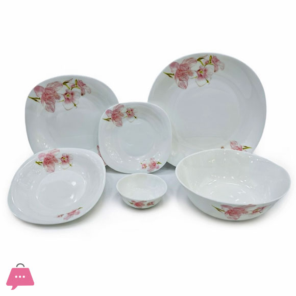 DEWALI OPALWARE MARBLE DINNER SET 26 PCS (SAINA)