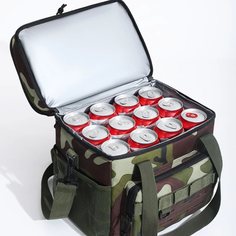 Tactical Thermal Cooler Bag Outdoor Insulated Lunch Box Work Leakproof Insulated Durable Lunch Bag for Meal Camping Picnic