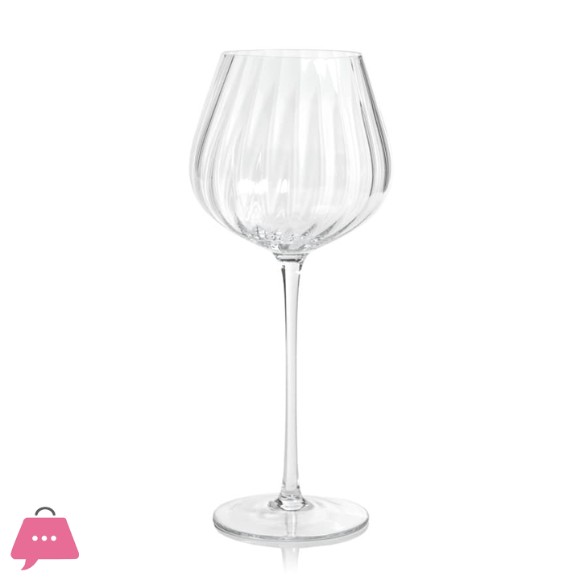 Clear Malden Optic Red Wine Glasses, Set of 4