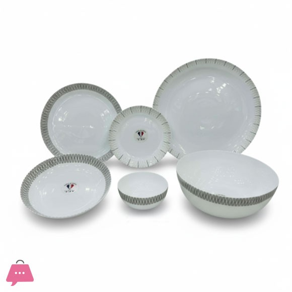 DEWALI OPALWARE MARBLE DINNER SET 26 PCS (SEGMENT)