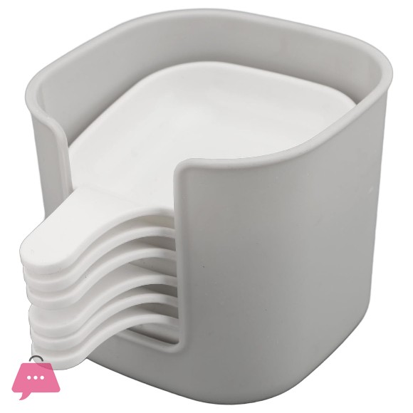 Dipping Dishes Set, Portable Dipping Sauce Plate and Holder, Dipping Bowls