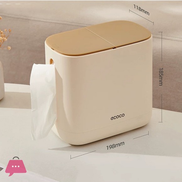 Ecoco 2 In 1 Tissue Box Holder