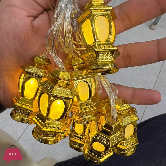 Eid Mubarak Home Decoration Led Lamp Ramadan 10LED Lights Muslim Light String