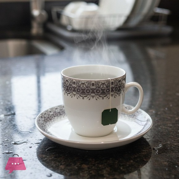Elegant Ceramic Cup and Saucer Set