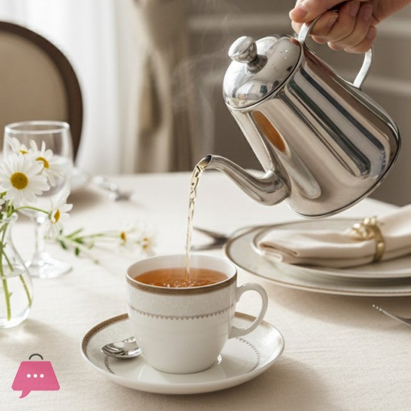 Elegant Ceramic Cup and Saucer Set