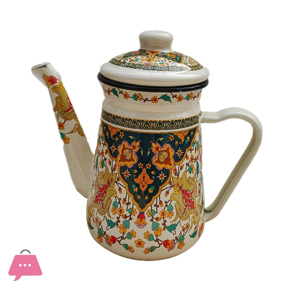 Enamel Coffee Pot Multiuse Large Capacity 1.2L