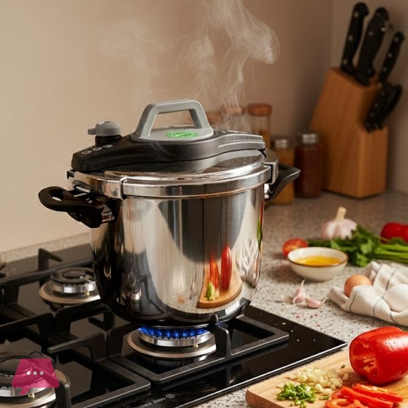 Falez Premium Stainless Steel Pressure Cooker 7-Liter