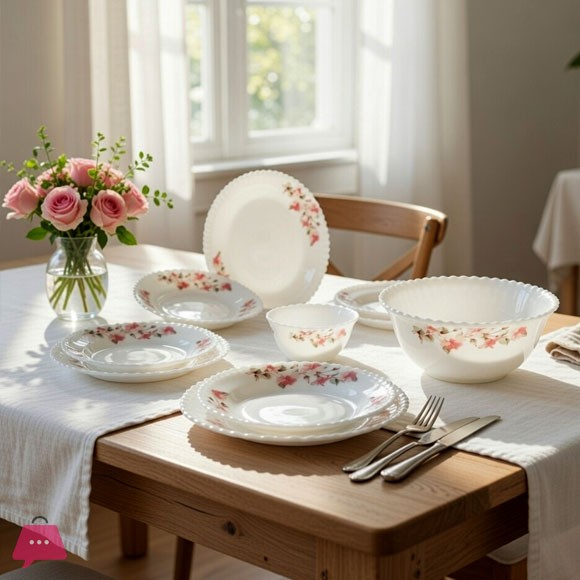 KINGRI OPALWARE MARBLE DINNER SET 26 PCS (SARINA)