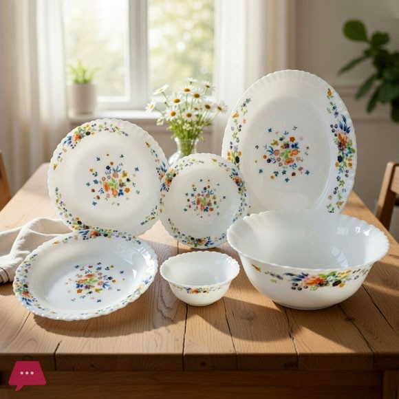 KINGRI OPALWARE MARBLE DINNER SET 26 PCS (VICTORIA)