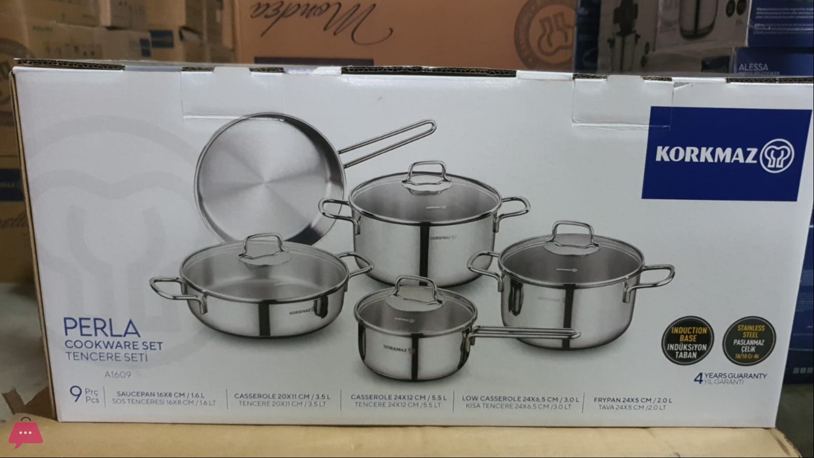 korkmaz-perla-9-piece-stainless-steel-cookware-set-with-tri-ply-encapsulated-base-turkey-made