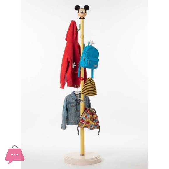 Mickey Mouse Modern Clothes Hanger Stand for Children and Adults – multi-purpose hanger for hanging clothes, bags, and caps – 165CMM