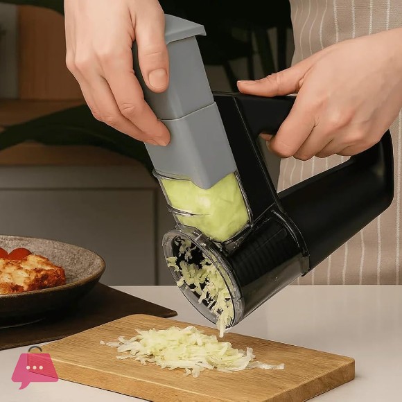 Electric Handheld Vegetable Cutter | Stainless Steel Multi-Functional Veg Slicer & Grass Chopper | USB Rechargeable Kitchen Tool