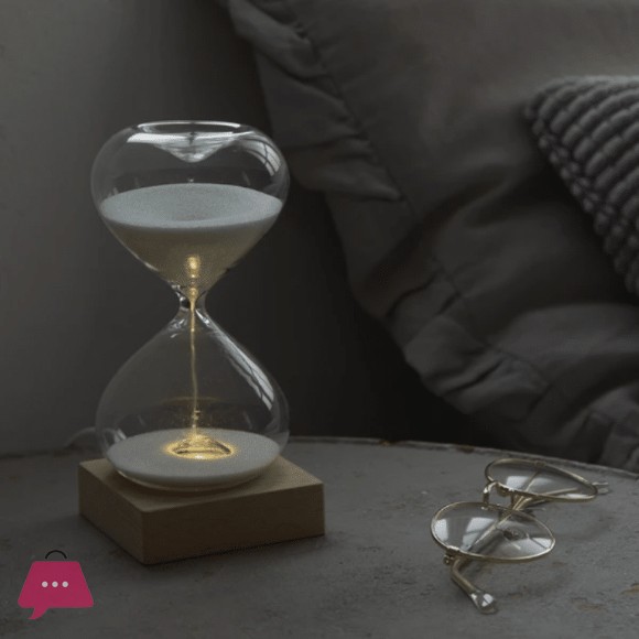 Natural Hourglass Table Light