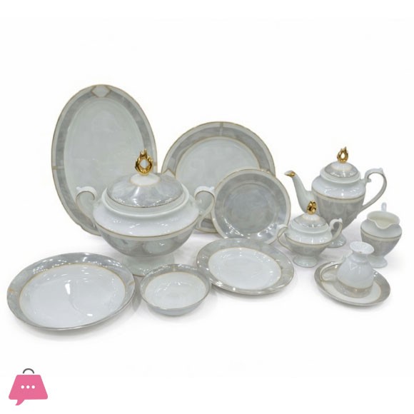 Royal Elegant Porcelain Dinner Set 61 Pieces
