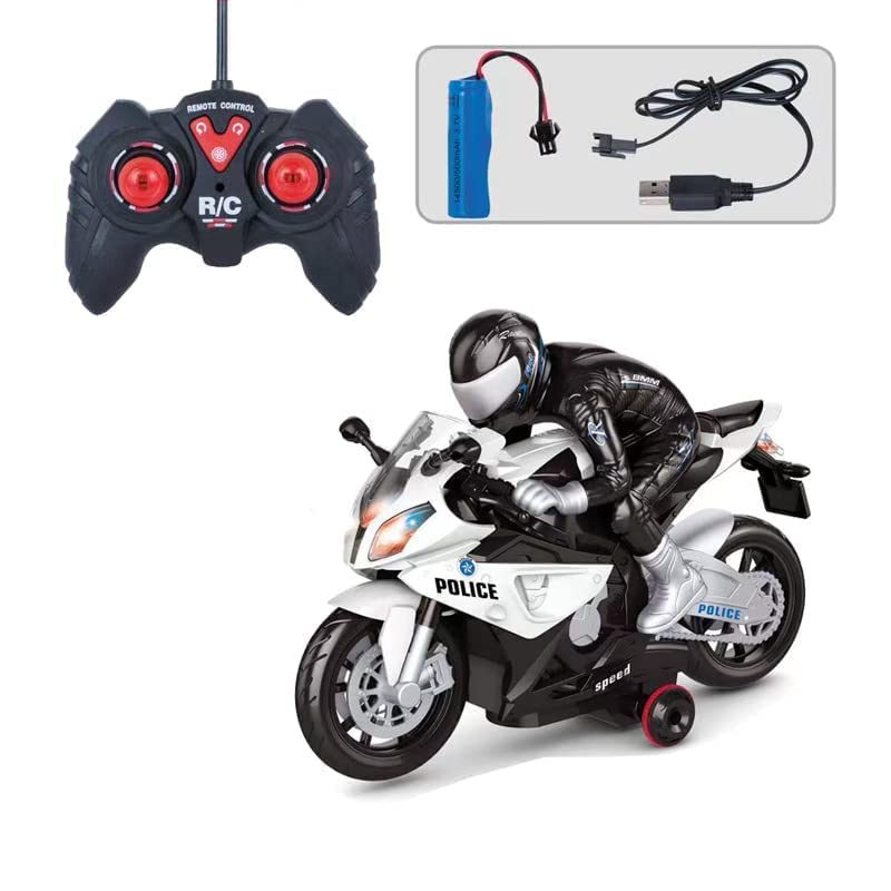 Sports Bike Remote Control Rechargeable R/C 1:20 Bike With Light And Music - 565-R4