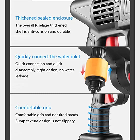 2 Battery+Brief Case Cordless Powerful Pressure Washer
