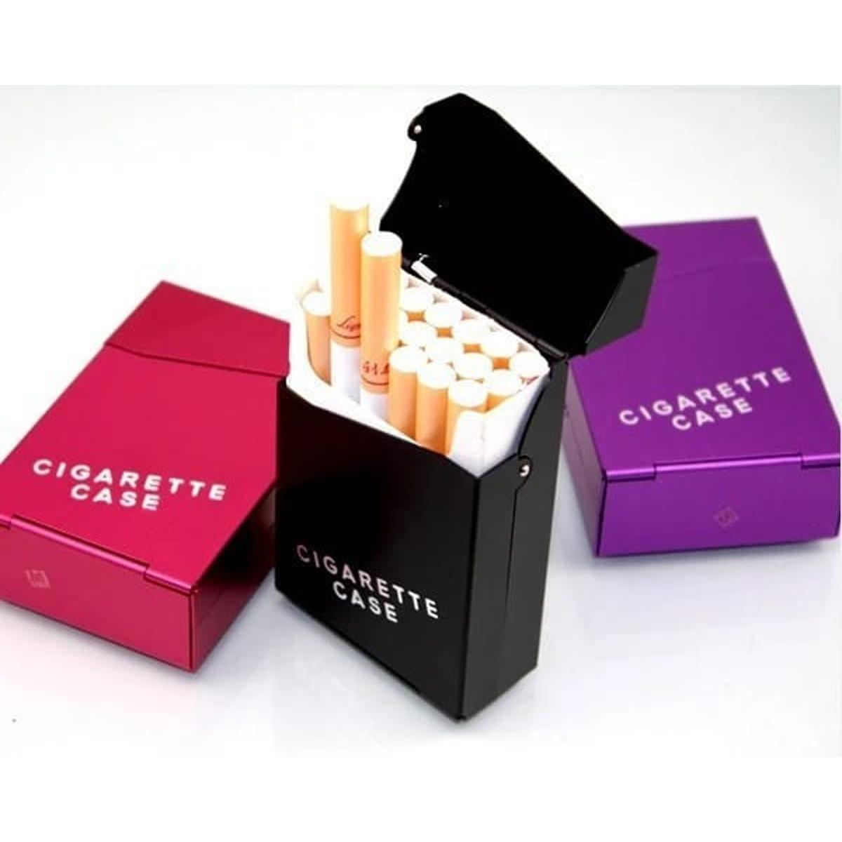 NEW Aluminum 20 PCS Cigarette Capacity Cigarette Case Cigarette Box Gadgets