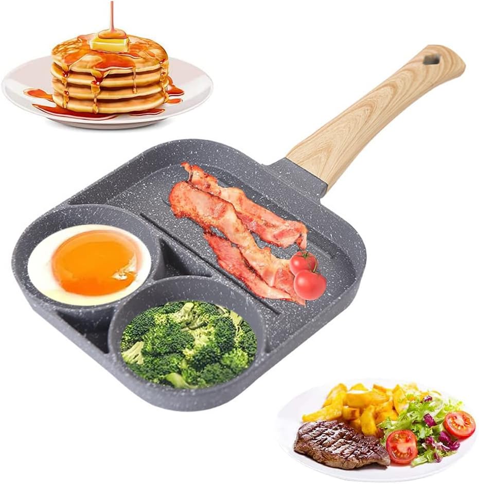 Frying Pan for Pancakes, Non Stick Egg Frying Pan, Fried Eggs Pancake Pan, Omelette Pan with Non-Stick Coating, for Breakfast, Fried Egg, Pancakes, Steaks, for Induction Hobs, Gas Stoves