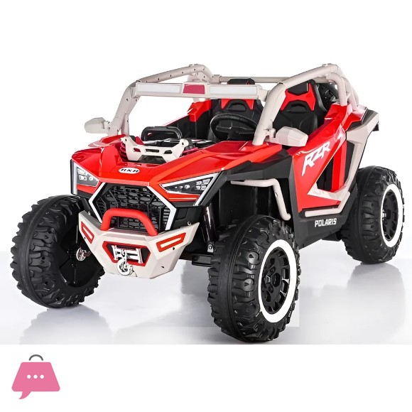 Battery Powered UTV Similar to Polaris 24v Full Leather Rubber for Kids