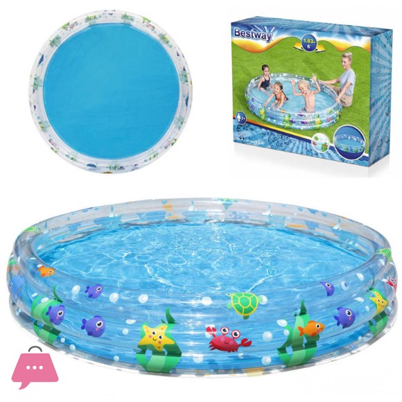 Bestway 3 Rings Deep Dive Pool 6 x 1 Feet - 51005