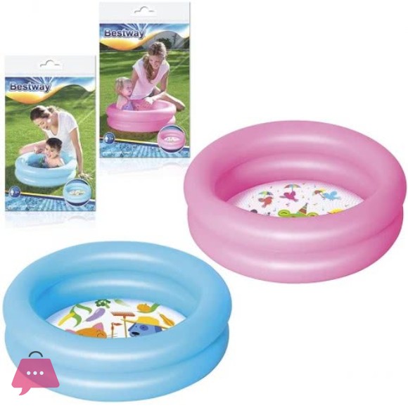 Bestway Paddling Round 2 Ring Kiddie Pool 24 x 6 Inch - 51061