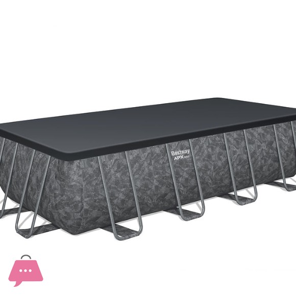 Bestway Rectangular Above-Ground Pool Set Big Family Swimming POOL 18 ft × 9 ft × 52 in - 561KA