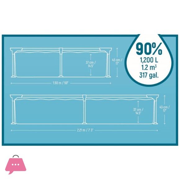 Bestway Steel Pro Splash Frame Pool-56401