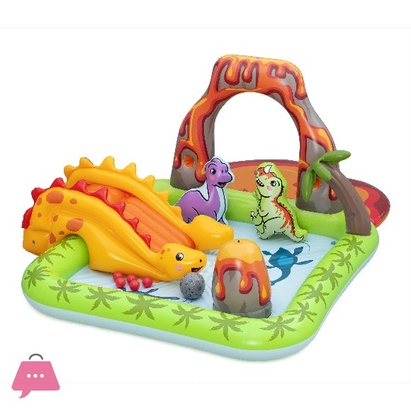 Bestway Volcano Springs Kids Inflatable Water Play Center and Pool Water Slide - 53172